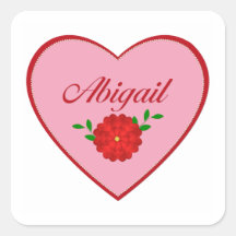 Abigail (heart) stickers