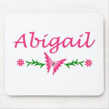 Abigail (Pink Butterfly) Mousemat