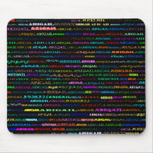 Abigail Text Design I Mousepad