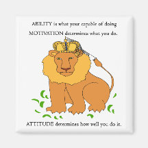 Ability - Motivation - Attitude Fridge Magnets