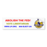 ABOLISH THE FED bumper stickers