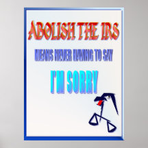 Abolish The IRS Posters