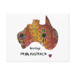 Aboriginal artwork postcard