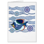 Aboriginal Dot Art Fish-01 Card