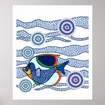 Aboriginal Fish Poster