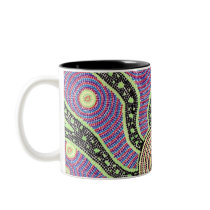 aboriginal sunrise coffee mugs