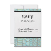Aboriginal Wedding RSVP Card The Journey Blue Announcements