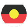 aborigini australia flag round stickers