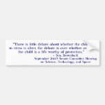 Abortion Debate Bumper Sticker