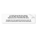 Abortion statistics, solutions bumper stickers
