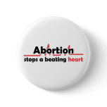 Abortion stops a beating heart pins