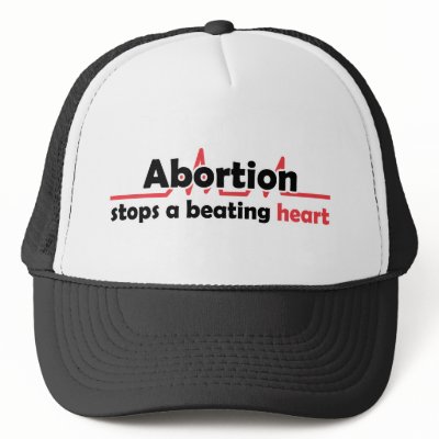 Abortion stops a beating heart hats by bbdesignsco