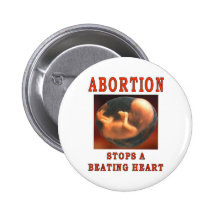ABORTION STOPS. PINBACK BUTTONS