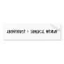 ABORTIONIST = SURGICAL HITMAN BUMPER STICKER