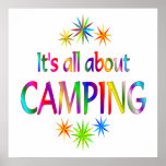 About Camping Posters