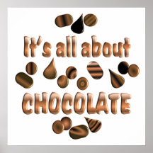 About Chocolate Poster