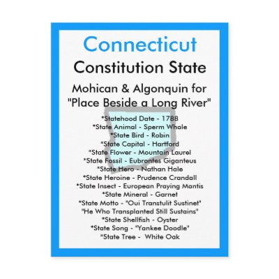 About Connecticut Postcard by archemedes