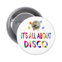 About Disco Pinback Button
