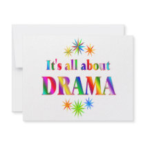 About Drama Personalized Invitations