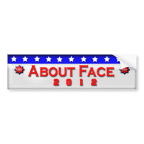 About Face 2012 Bumper Sticker