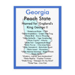About Georgia postcards