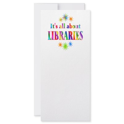 About Libraries Full Color Rack Card by SchoolAids