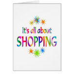 About Shopping Greeting Card