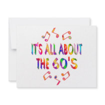 About the 60s personalized invitation
