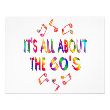About the 60s personalized invitation