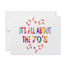 About the 70s invitations