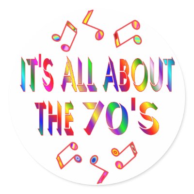 About the 70s round sticker by TLArnold6