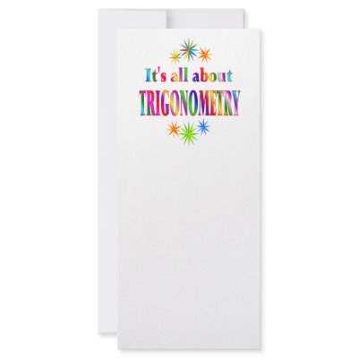 About Trigonometry Full Colour Rack Card by SchoolAids