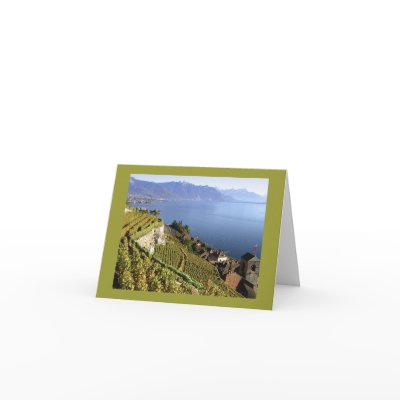Above St. Saphorin, Lavaux, Switzerland Card by Visual_Impressions