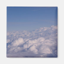 above the clouds refrigerator magnet