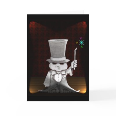 abra cadabra greeting card by Ibrokemycrayon