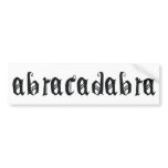 Abracadabra Bumper Stickers