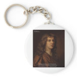 Abraham Crowley "Love In Vain" Love Quote Gifts Keychain