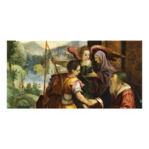 Abraham Dismisses his Son Ishmael by Jan Soens Personalized Photo Card