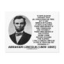 Abraham Lincoln All Men Should Be Free Slavery Post Card