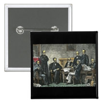 Abraham Lincoln and His Cabinet Button