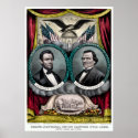 Abraham Lincoln & Andrew Johnson in 1864 posters