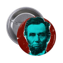 Abraham Lincoln Art Shirt--Unique Design Pinback Button