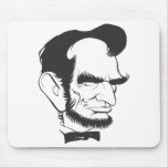 Abraham Lincoln (Black and white) mousepads