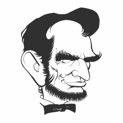 Abraham Lincoln (Black and white) Photo Cutouts by FormulaDesigns