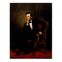 Abraham Lincoln by George Peter Alexander Healy Postcard