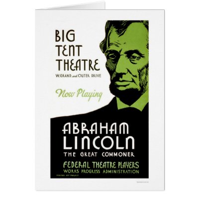 Abraham Lincoln Drama 1936 WPA Greeting Cards by lc_wpa