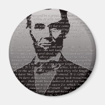 Abraham Lincoln Gettysburg Address Refrigerator Magnet