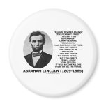 Abraham Lincoln House Divided Cannot Stand Quote Fridge Magnets