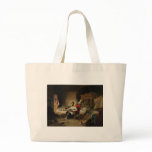 Abraham Lincoln in socks and slipper Tote Bags
