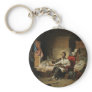 Abraham Lincoln in socks and slipper Keychain